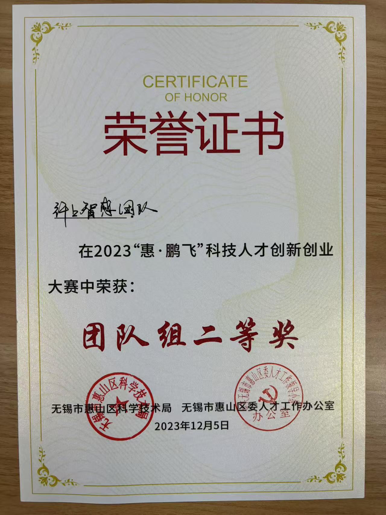 获得奖项