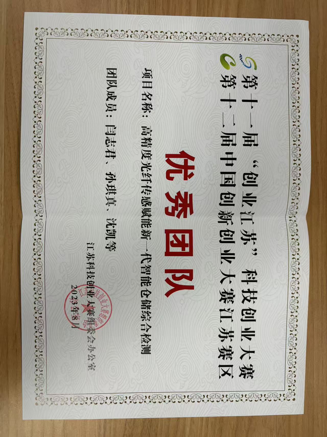 获得奖项